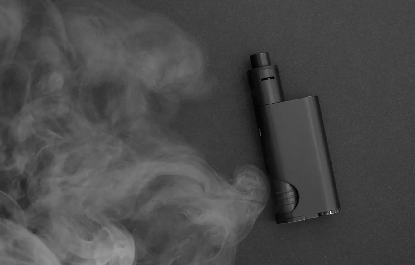 Photo wallpaper metal, smoke, electronic cigarette