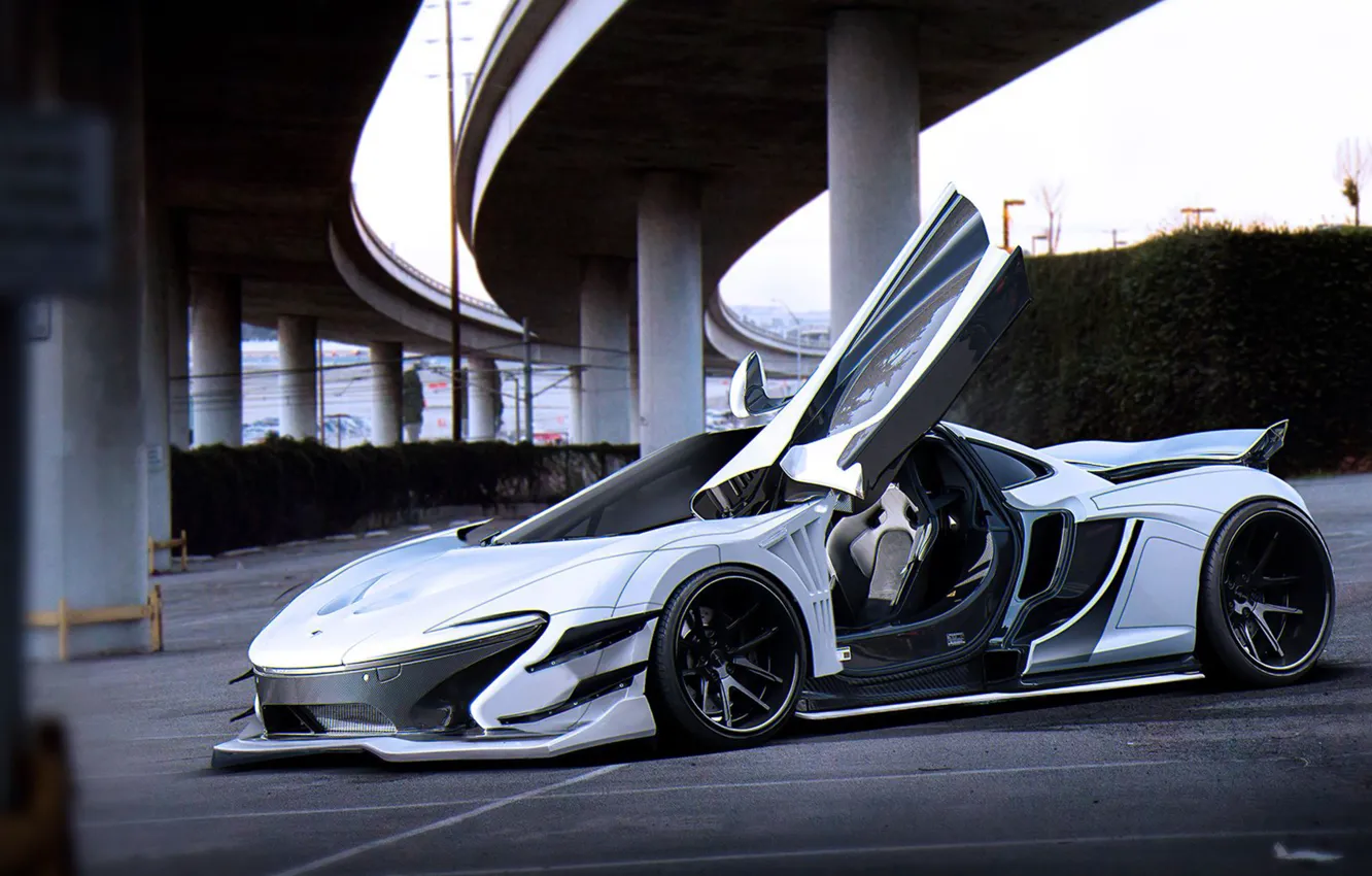 Photo wallpaper McLaren, White, Tuning, Future, Supercar, by Khyzyl Saleem