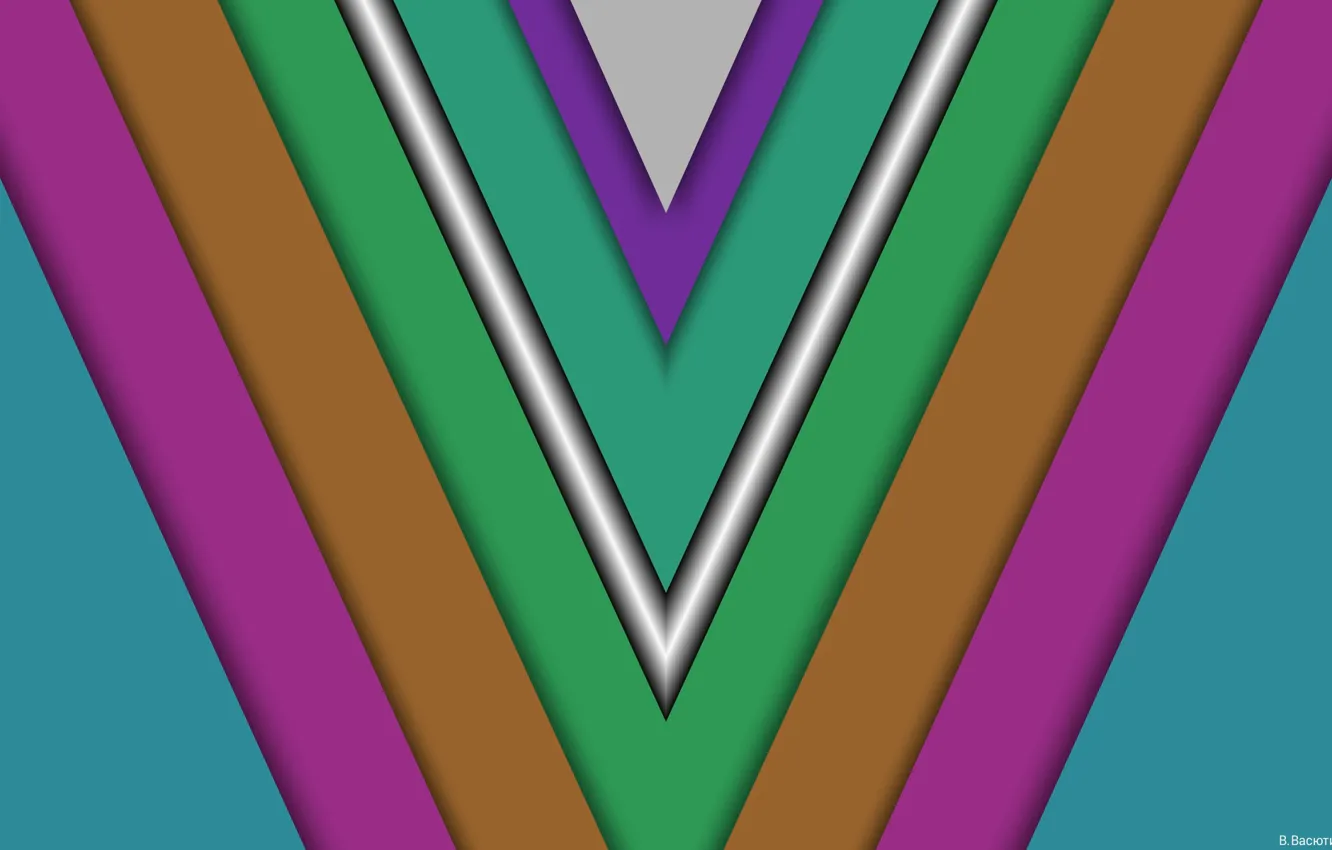 Photo wallpaper shadow, triangle, layer