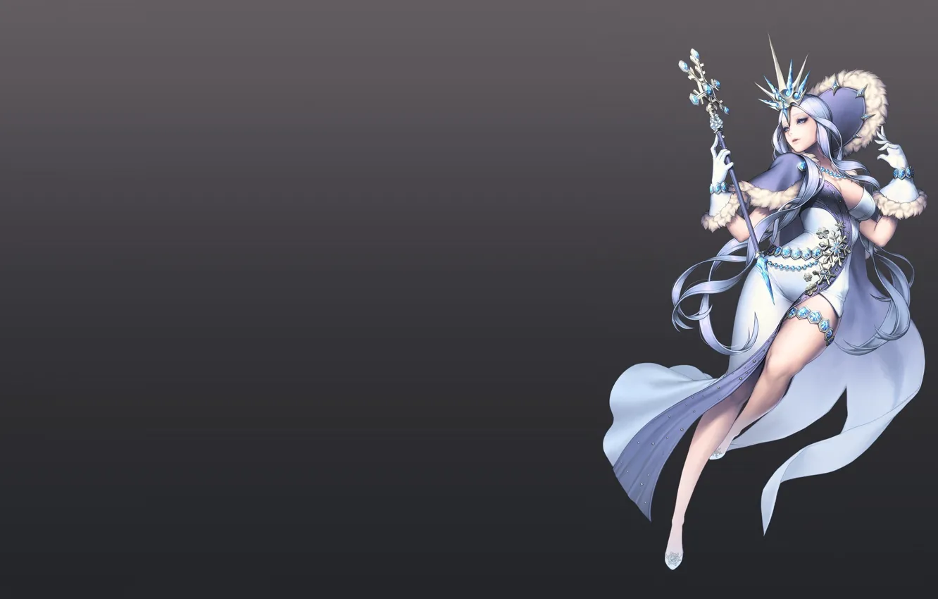 Photo wallpaper girl, the game, new year, art, costume, MAG