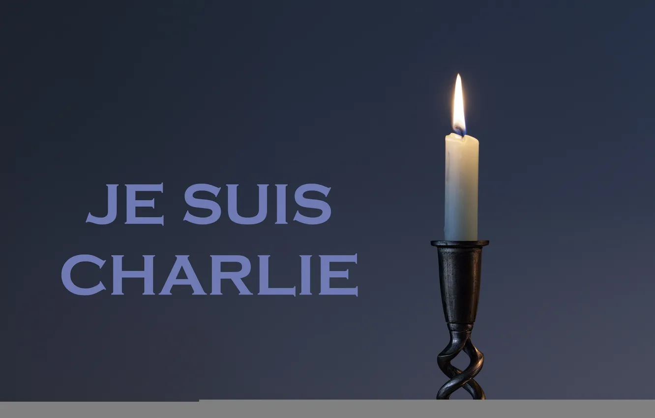 Photo wallpaper memory, candle, I Am Charlie