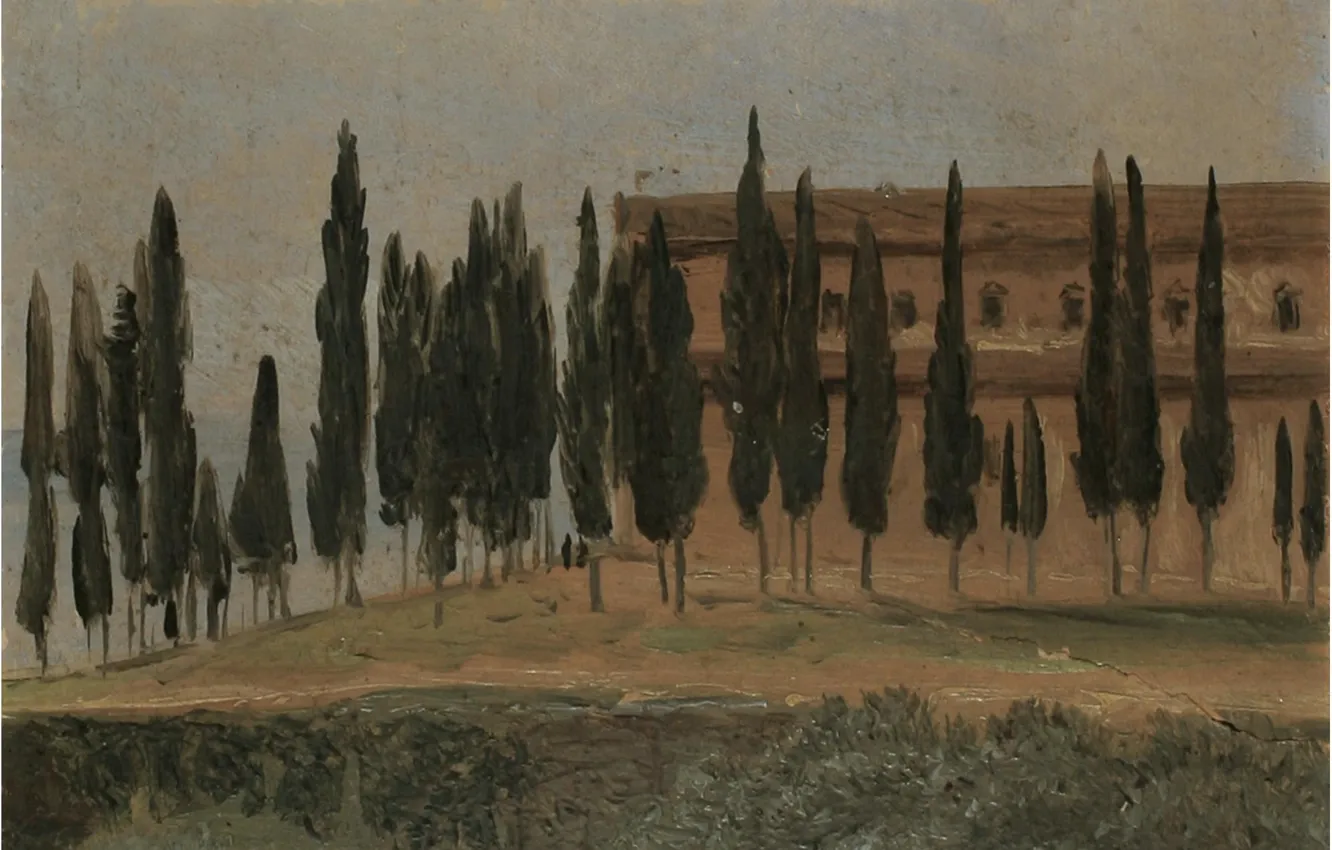 Photo wallpaper Carl Gustav Carus, The Monastery Of Monte Oliveto, near Florence
