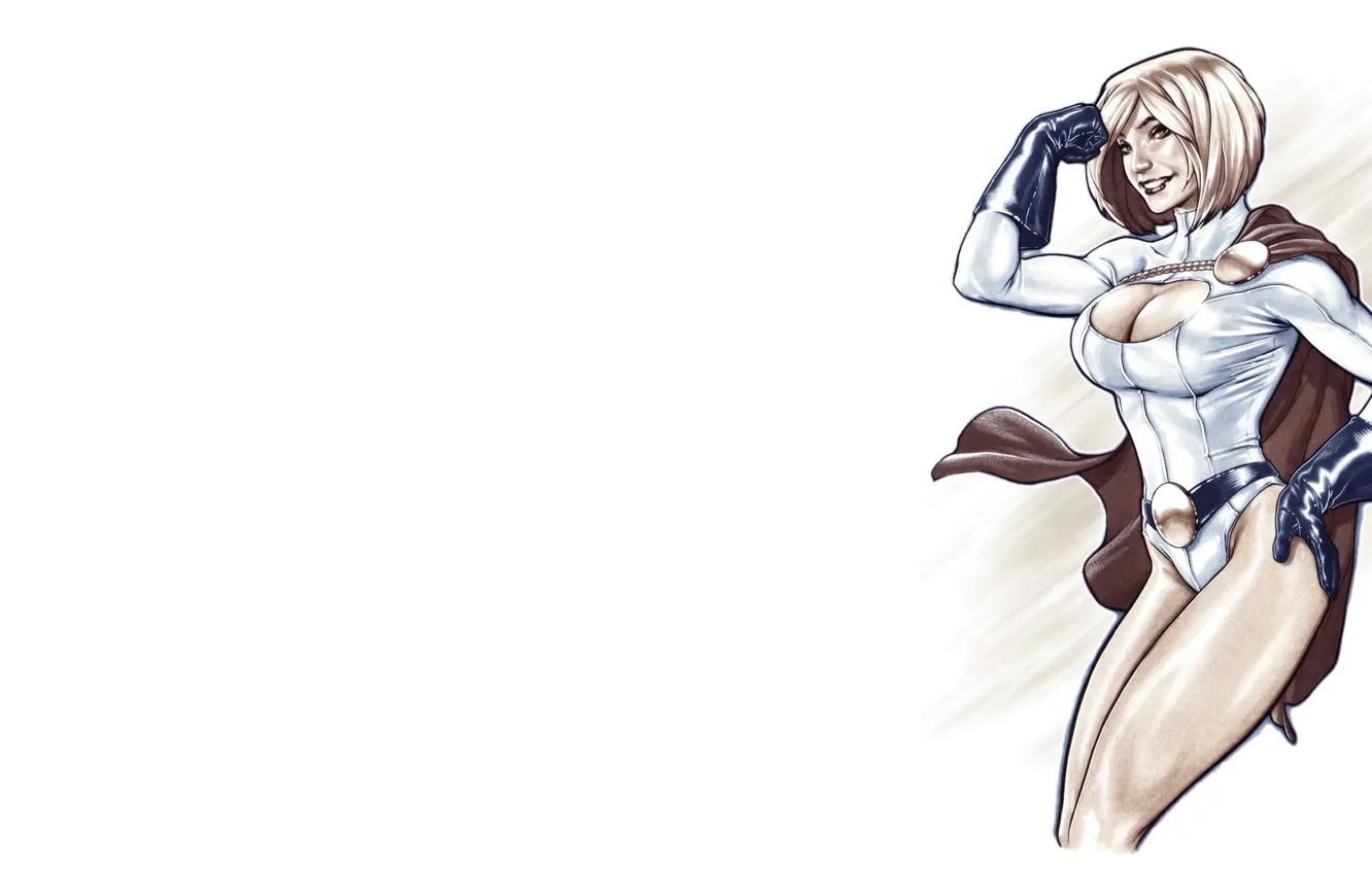 Photo wallpaper chest, look, pose, smile, body, costume, cloak, DC Comics