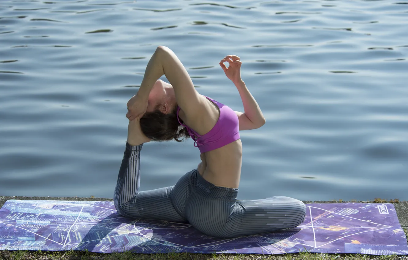 Photo wallpaper girl, flexibility, yoga