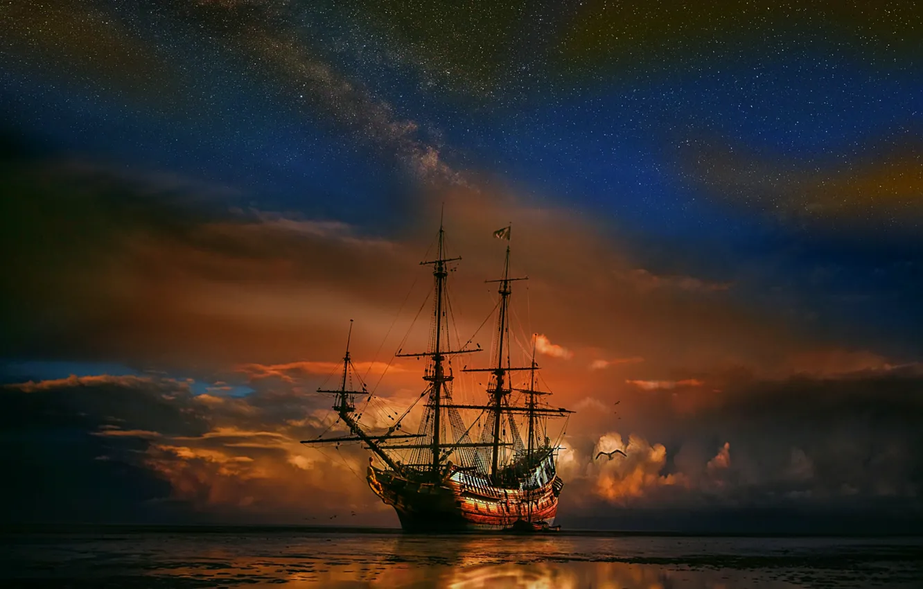 Photo wallpaper landscape, fantasy, art