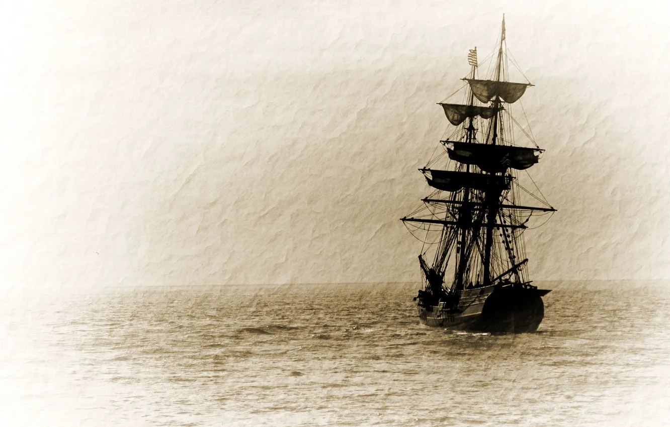 Photo wallpaper paper, background, ship