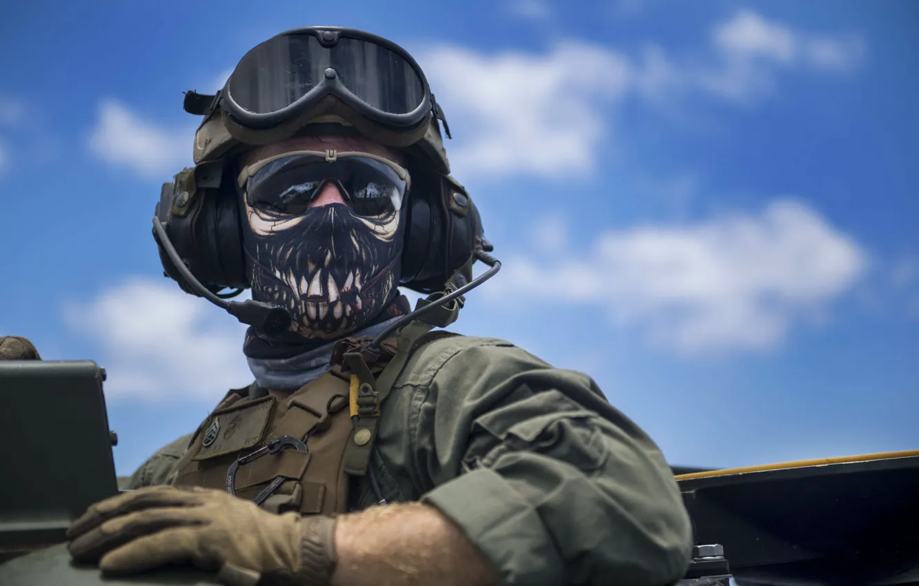 Photo wallpaper army, soldiers, helmet