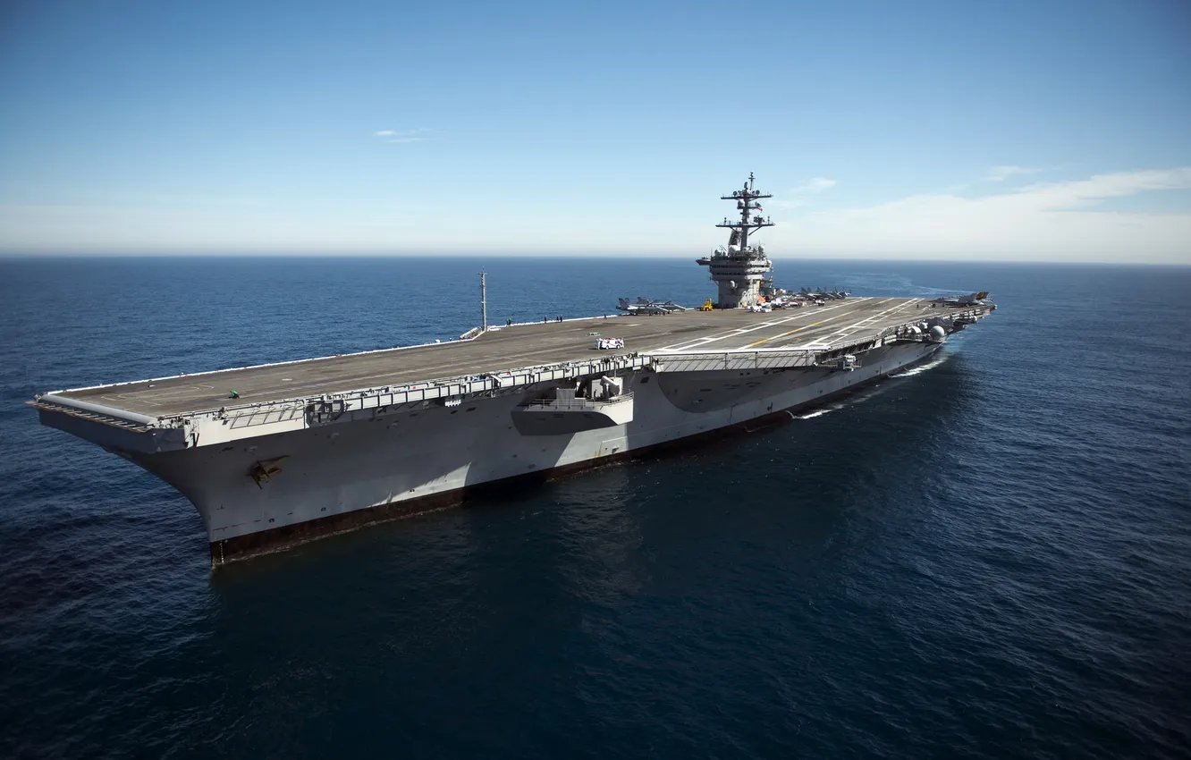 Photo wallpaper weapons, ship, aircraft carrier, USS Carl Vinson