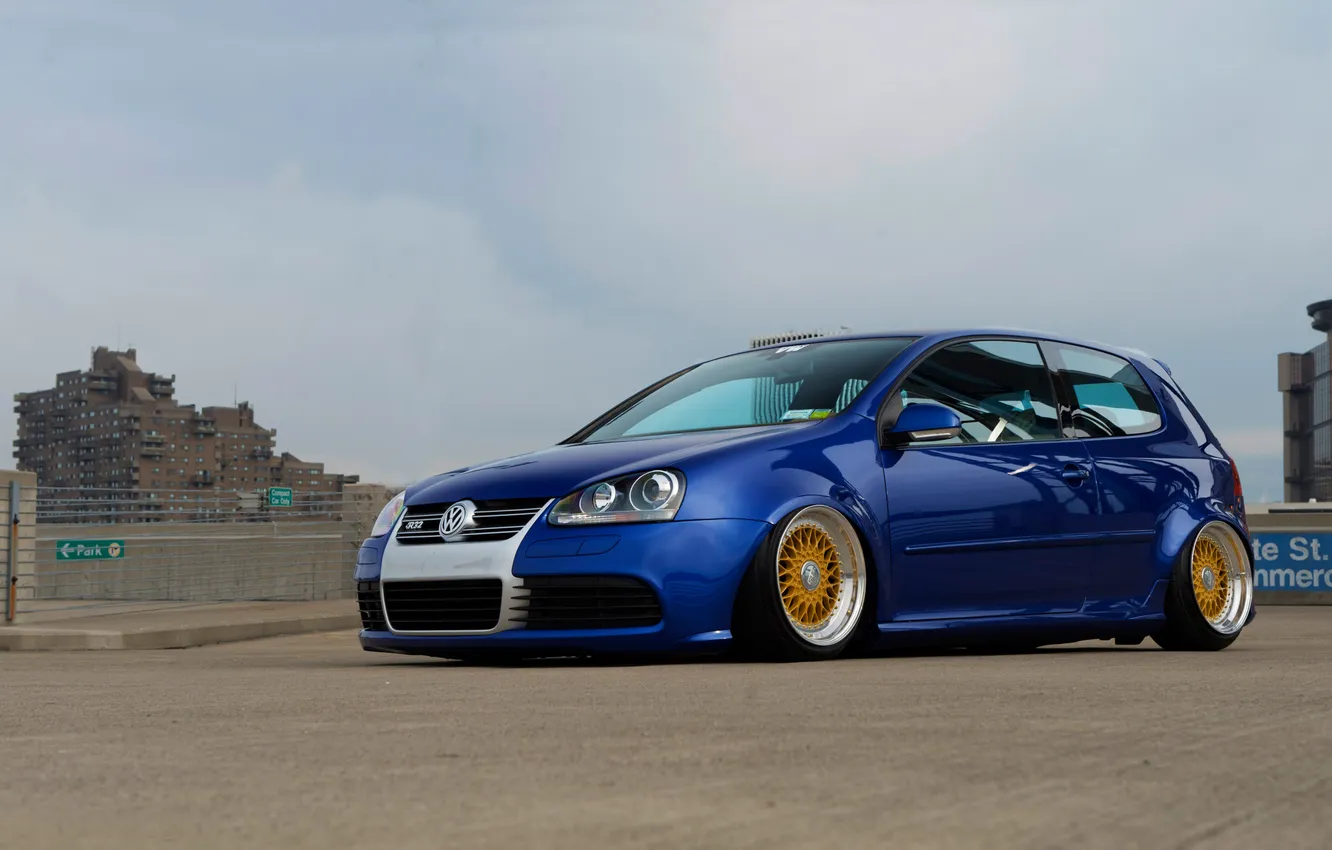 Photo wallpaper Volkswagen, R32, golf