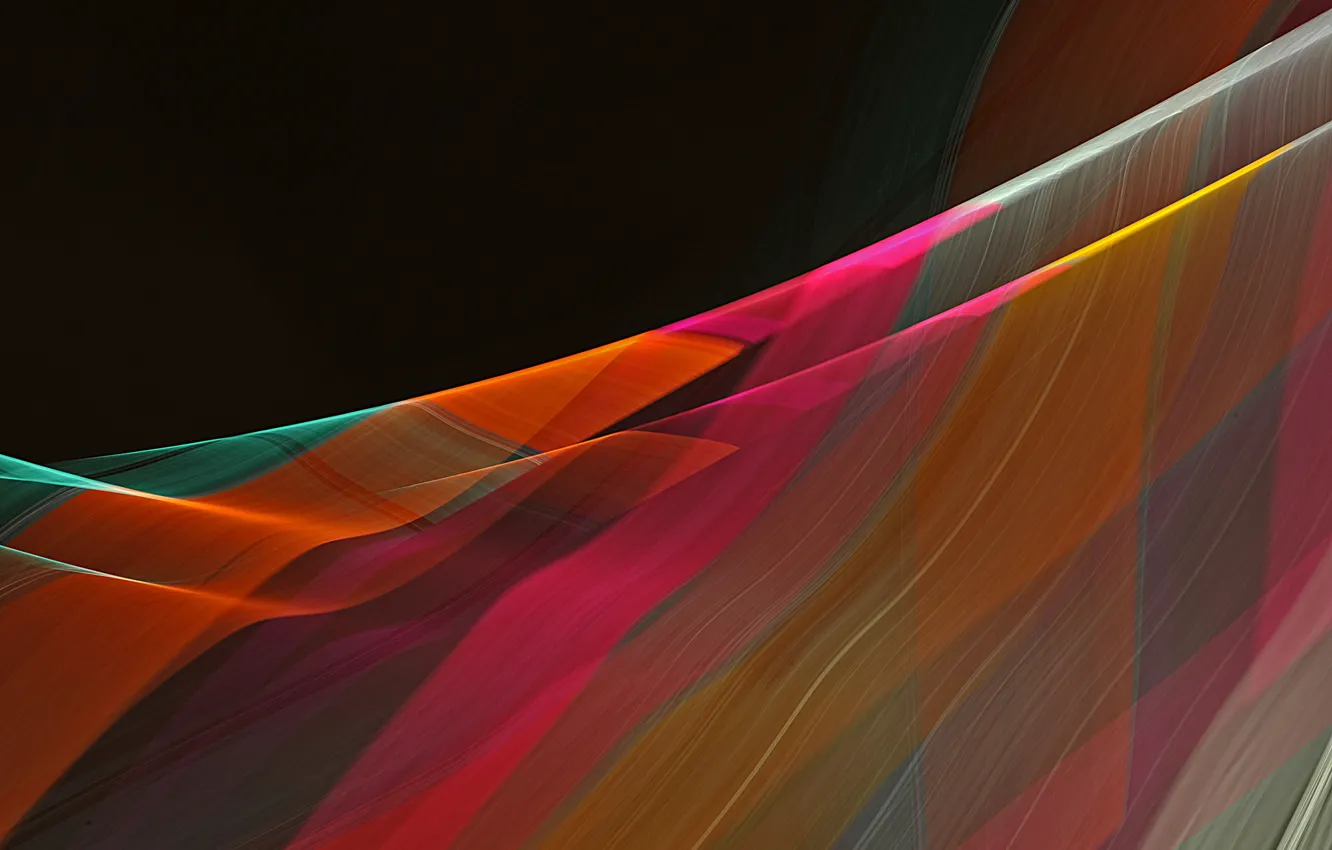 Photo wallpaper line, wave, color, bending, the volume