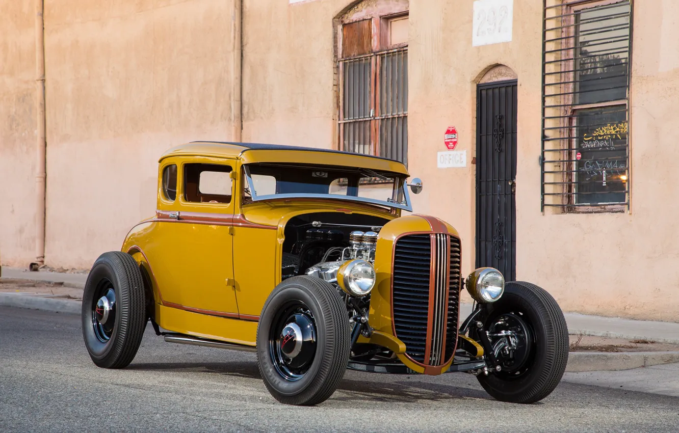 Photo wallpaper Ford, hot rod, 1931 Ford Five-Window Coupe