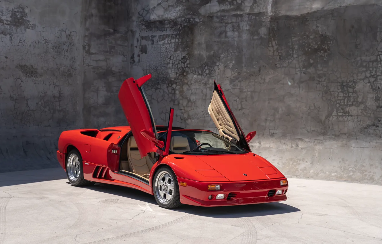 Photo wallpaper Lamborghini, supercar, Diablo, Lamborghini Diablo VT Roadster