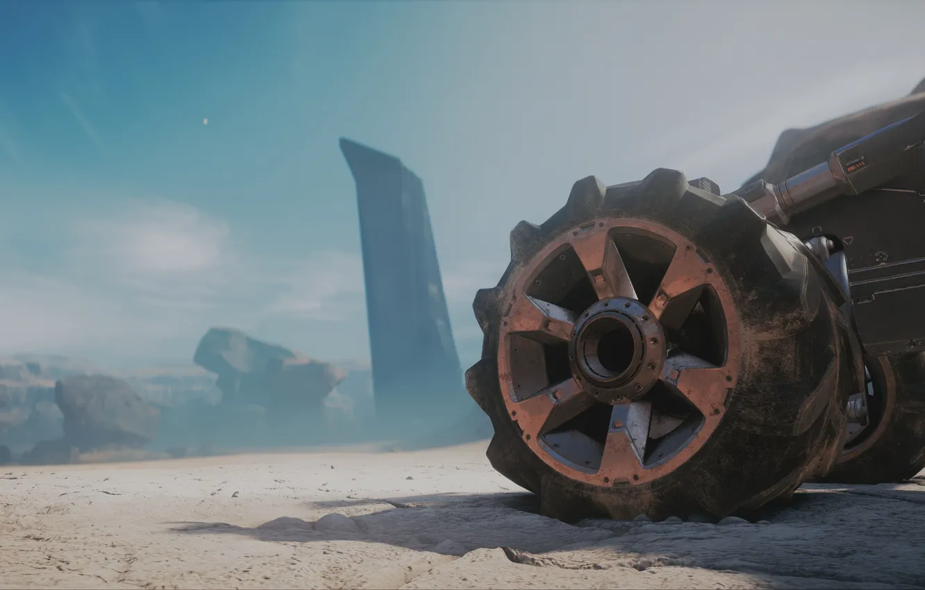 Photo wallpaper auto, desert, planet, wheel, nomad, Mass Effect Andromeda