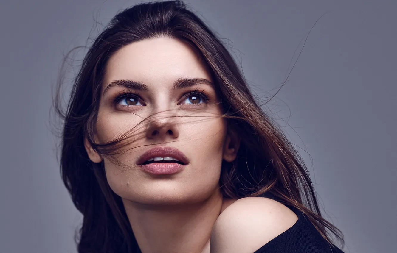 Photo wallpaper look, hair, portrait, makeup, actress, Mushroom Vine