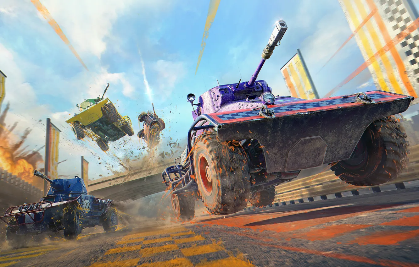Photo wallpaper Tanks, Game, WoT, World of Tanks, World Of Tanks, Wargaming Net, Wargaming.net, Wargaming Chicago-Baltimore