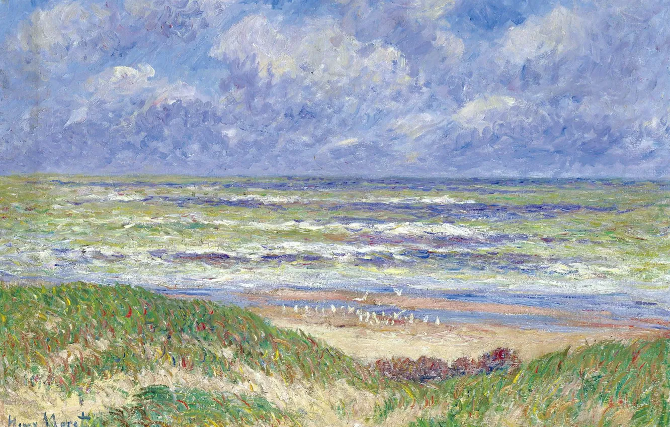 Photo wallpaper landscape, picture, Henri Sea, Henry Moret, North Sea