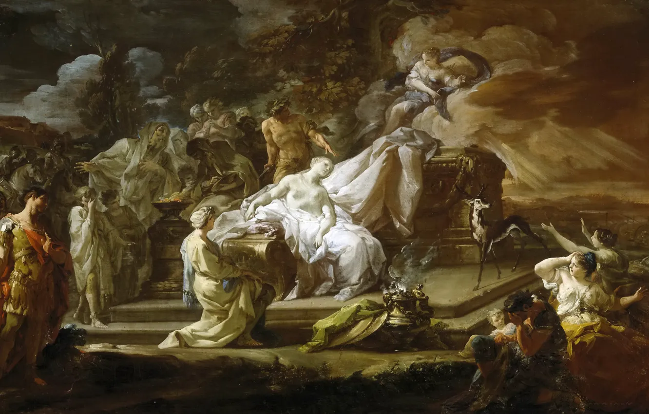 Photo wallpaper picture, mythology, Corrado Dzhakvinto, The Sacrifice Of Iphigenia