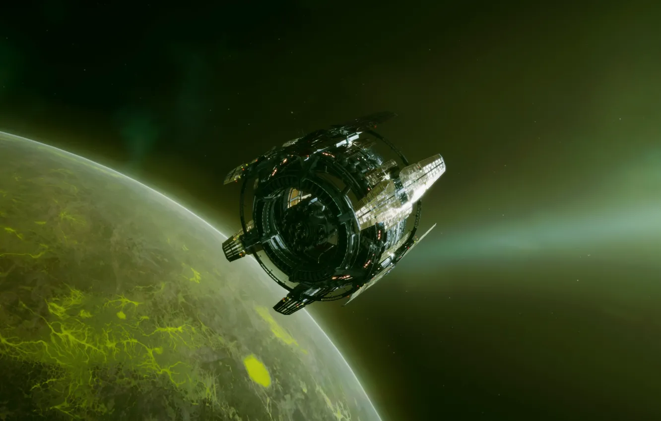 Photo wallpaper space, space station, simulation, tikkun, self -similar space, Romulus, vohle, ixion