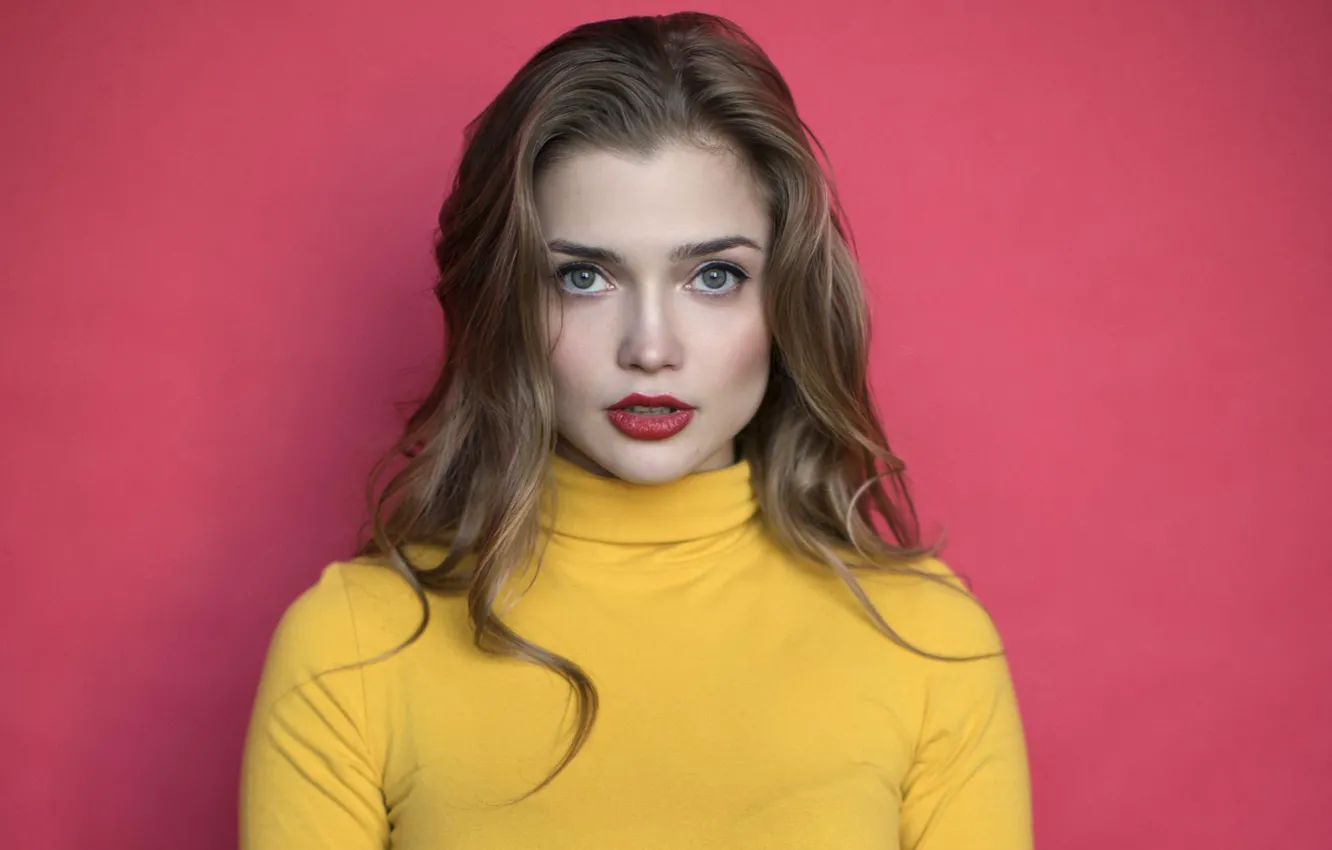 Photo wallpaper eyes, look, girl, close-up, face, photo, background, actress