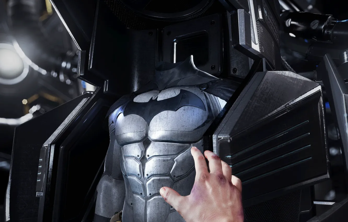 Photo wallpaper game, bat, hero, suit, DC Comics, VR, Batman Arkham VR