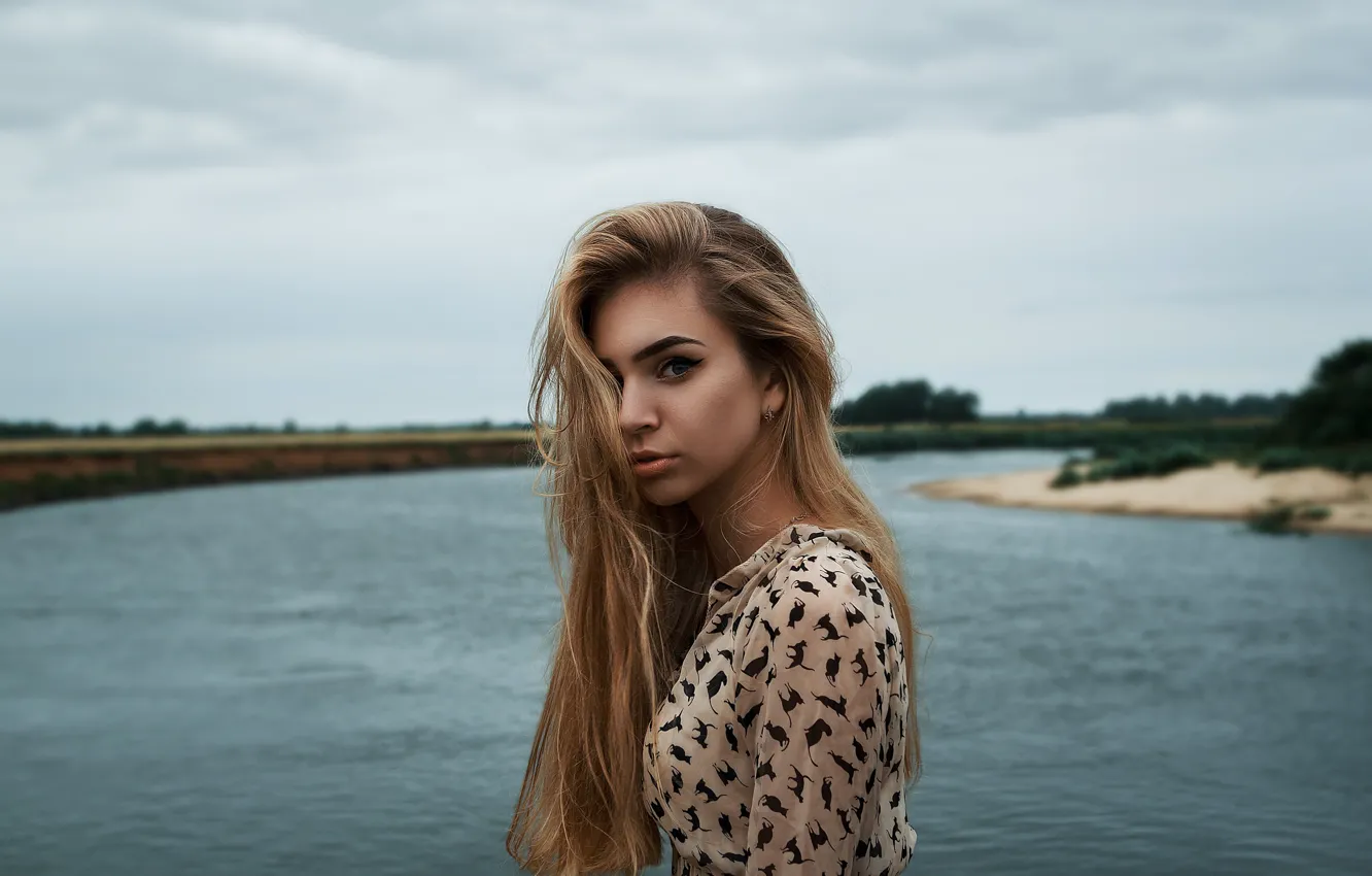 Photo wallpaper girl, blonde, Pavel Tarakanov