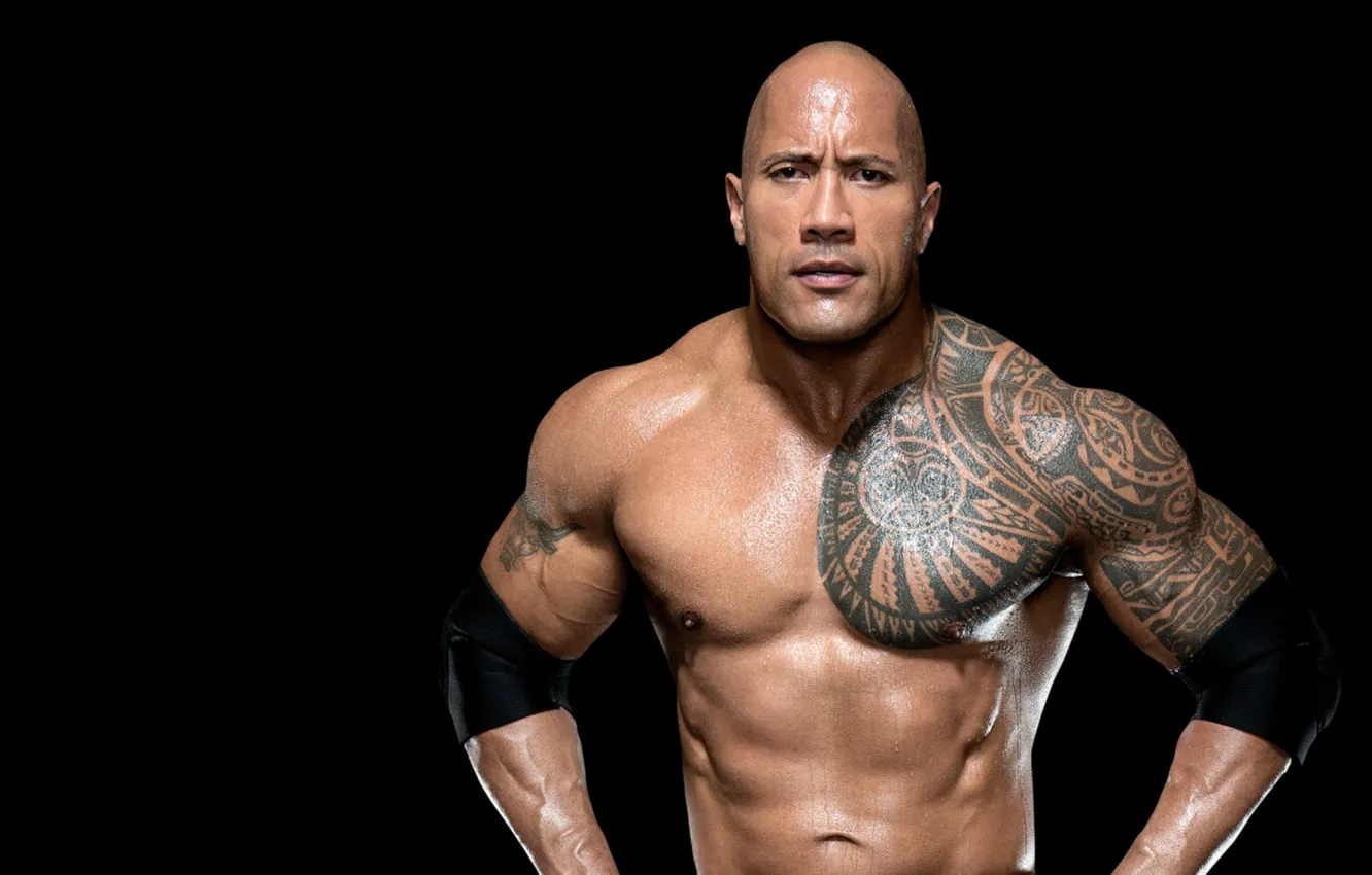 Photo wallpaper look, pose, tattoo, tattoo, actor, muscle, muscle, wrestler