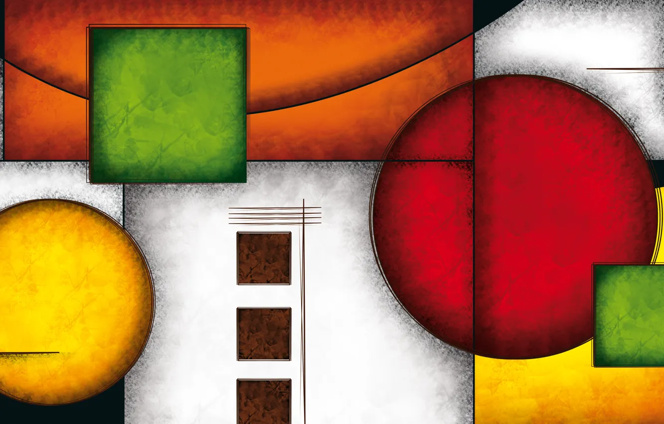 Photo wallpaper lines, color, figures, geometry