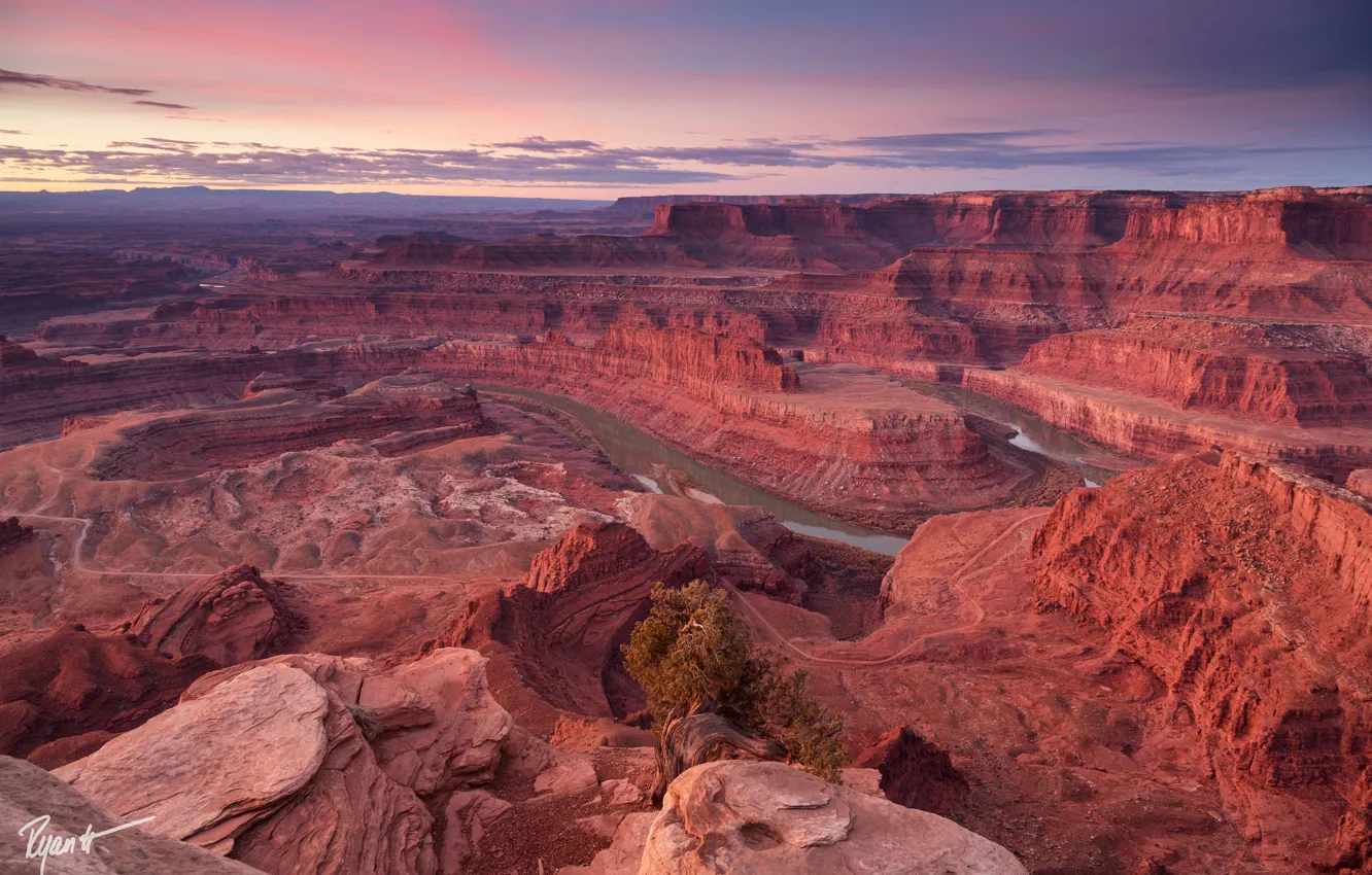 Photo wallpaper the sky, rocks, valley, canyon, USA