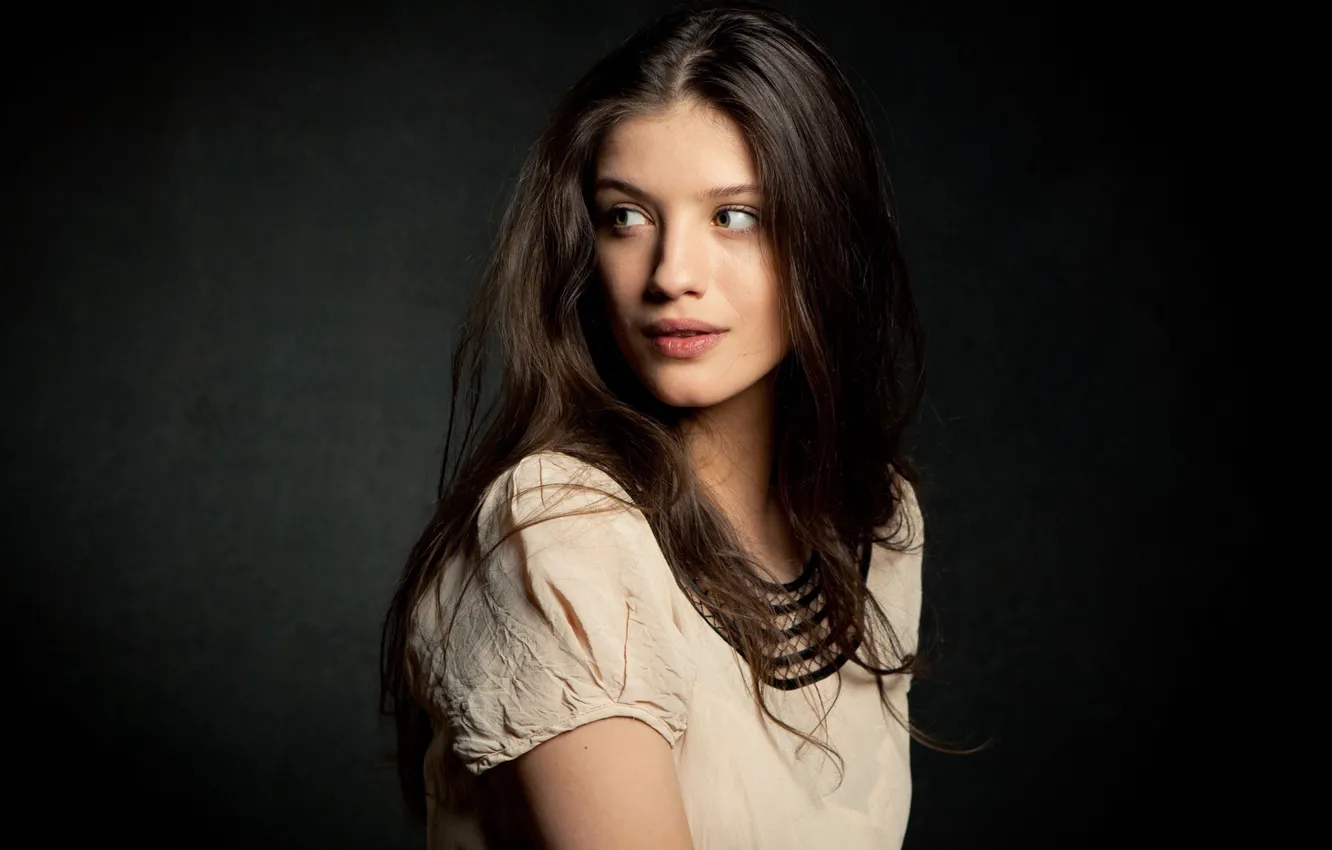 Photo wallpaper look, girl, hair, portrait, actress, Anna Chipovskaya