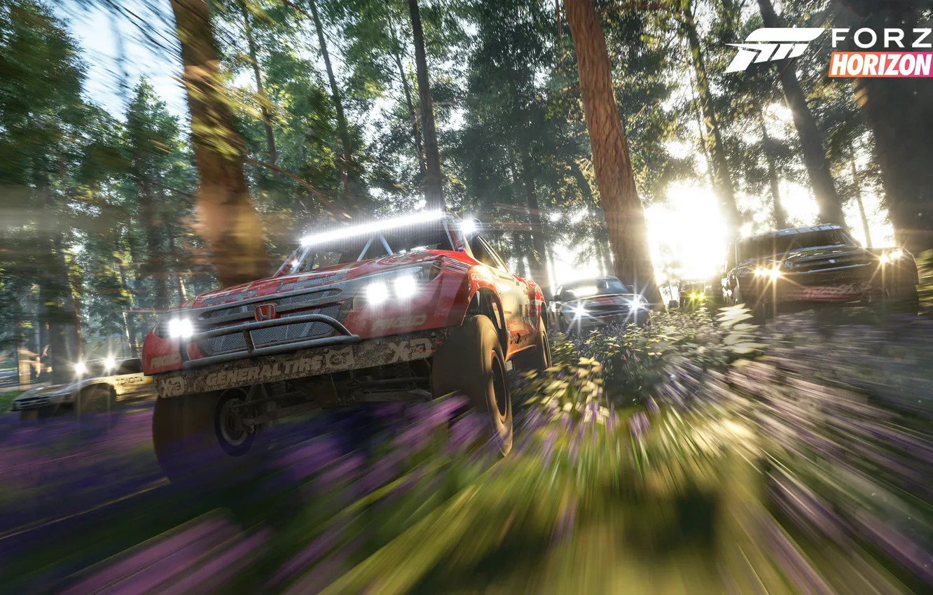 Photo wallpaper Microsoft, Offroad, E3 2018, Forza Horizon 4