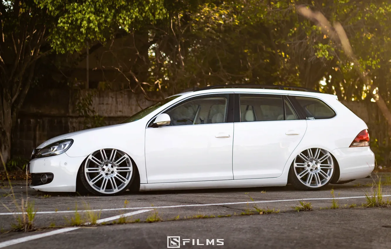 Photo wallpaper white, variant, golf • tuning • stence • dropped • vag •, golf6, golf . …