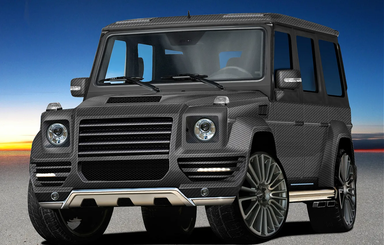 Photo wallpaper Mercedes-Benz, design, tuning, carbon, Mansory, G-couture