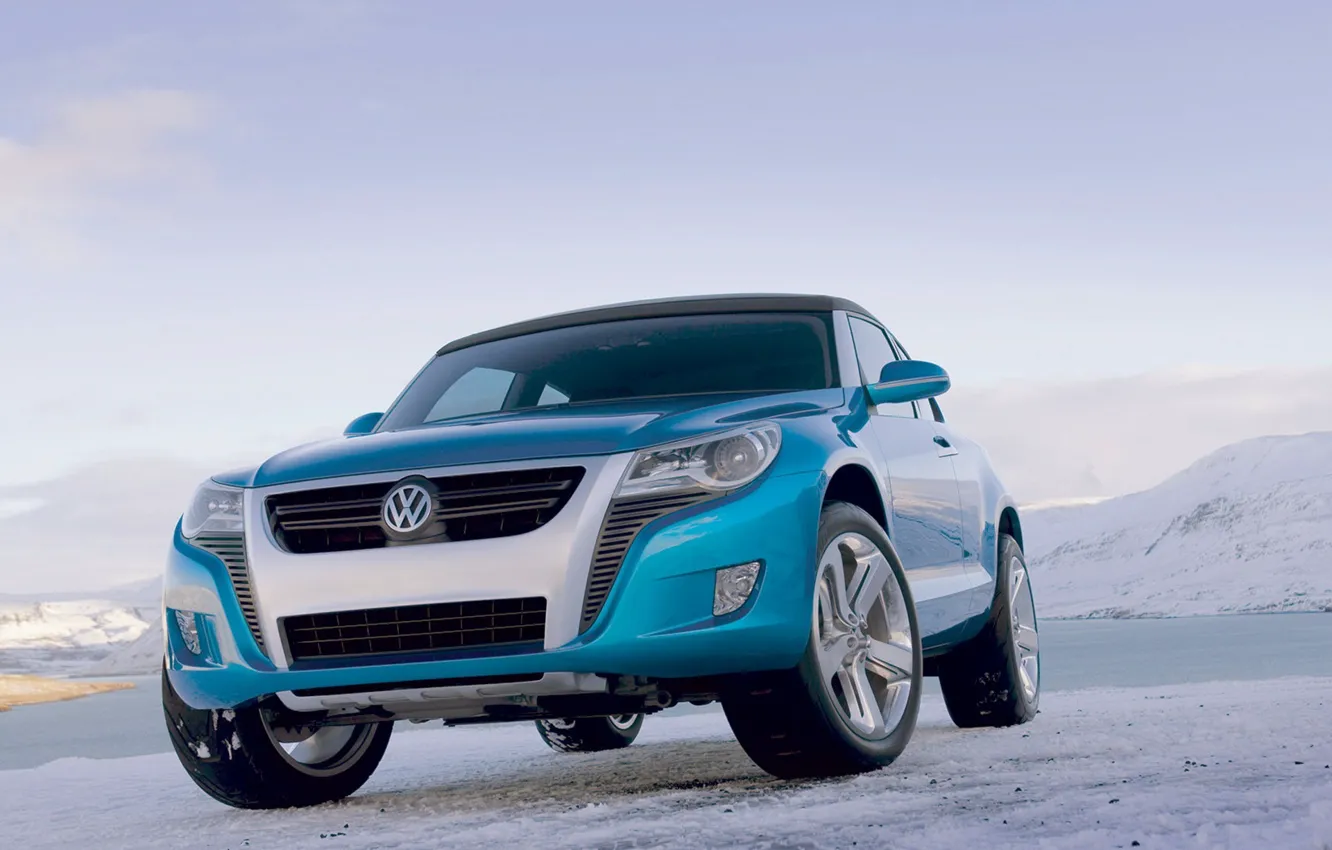 Photo wallpaper the sky, ice, Volkswagen, Bay, Concept A
