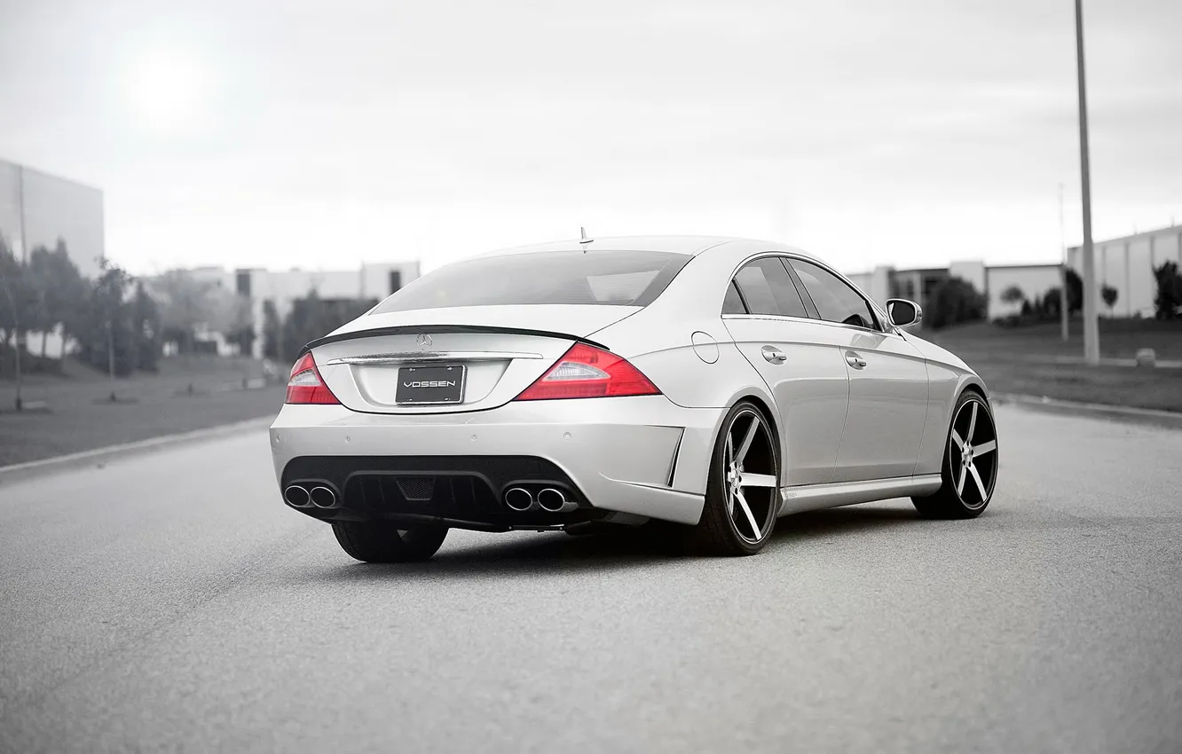 Photo wallpaper tuning, back, Mercedes Benz, Mercedes, Vossen