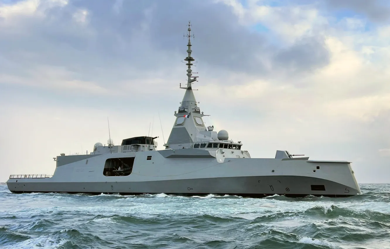 Photo wallpaper frigate, French Navy, Amiral Ronarc'h