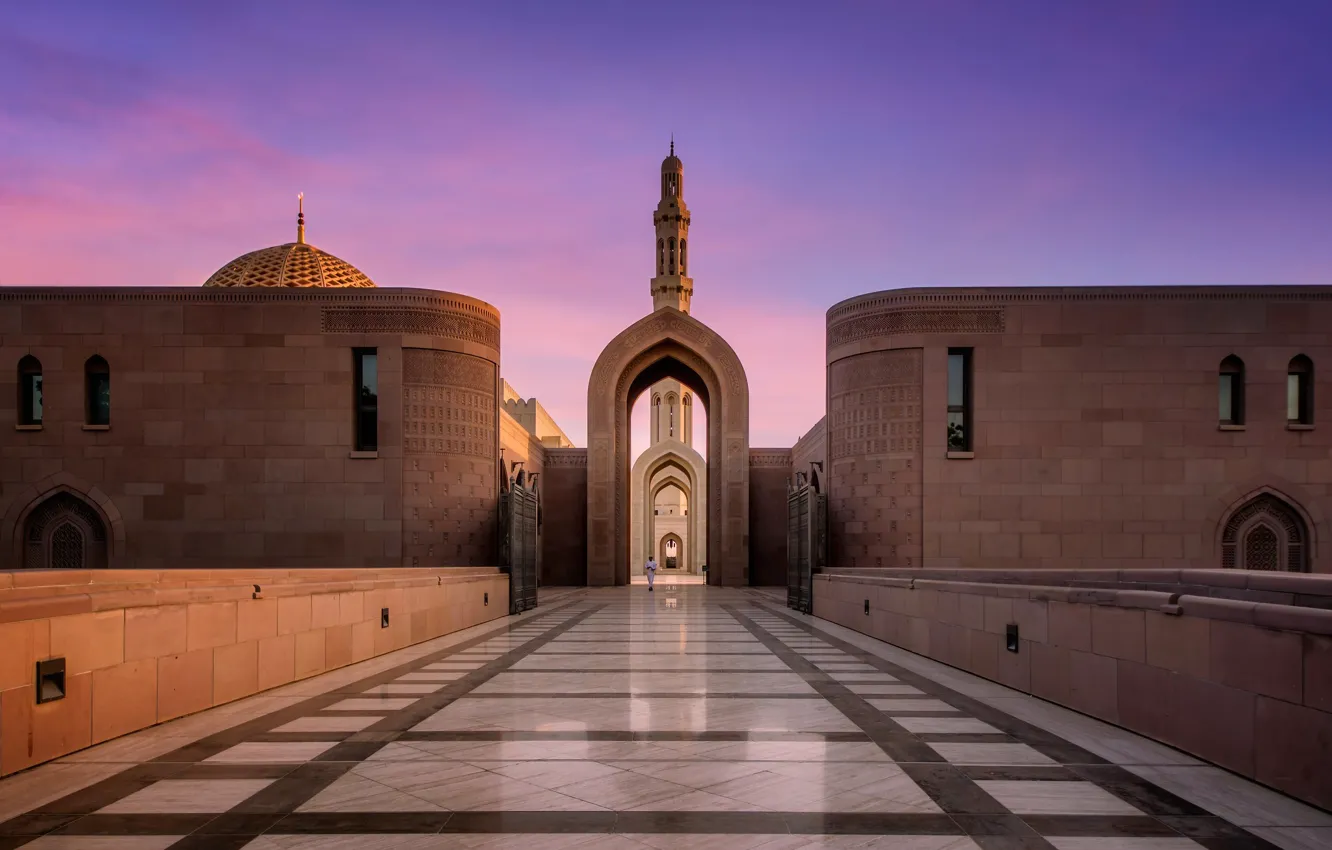 Photo wallpaper mosque, faith, Oman, Sultan Qaboos Grand Mosque, Sultan Qaboos Grand Mosque, Muscat