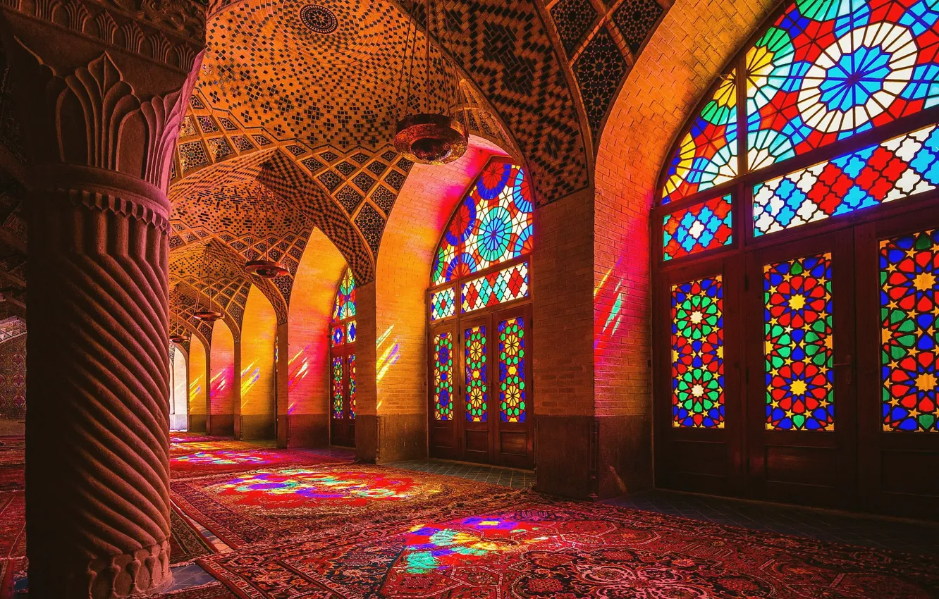 Photo wallpaper mosque, iran, Nasir al-Mulk