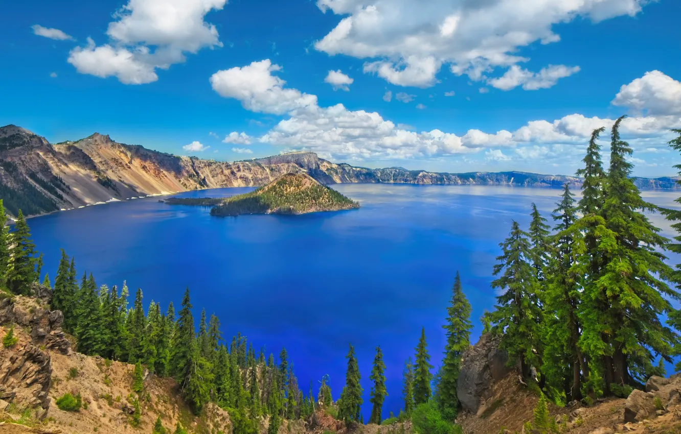 Photo wallpaper Oregon, USA, Crater Lake, Crater Lake