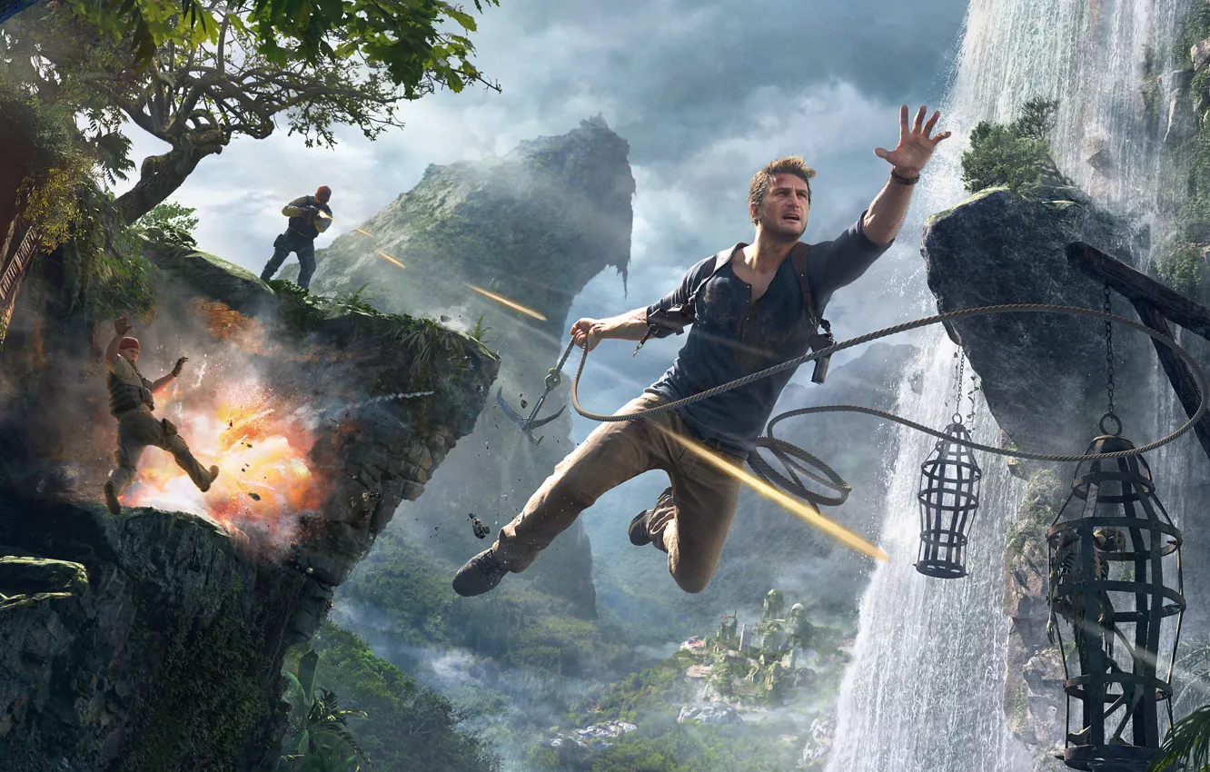 Photo wallpaper game, Naughty Dog, Nathan Drake, Uncharted 4: A Thief's End