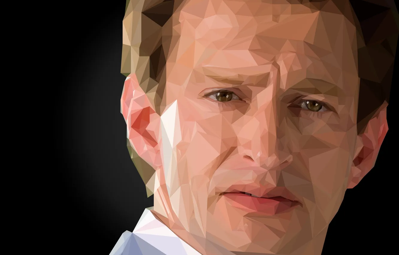 Photo wallpaper look, face, the dark background, movie, figure, portrait, art, actor