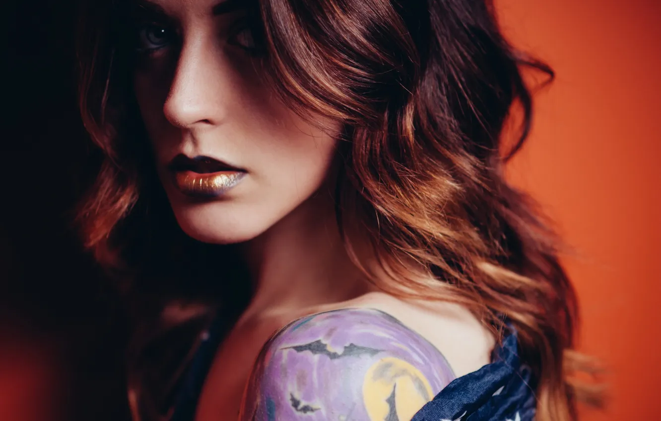 Photo wallpaper look, girl, background