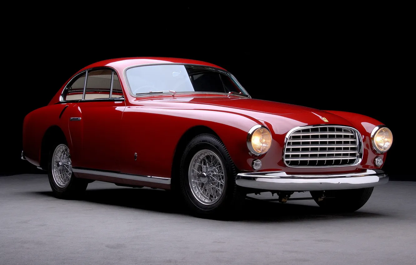 Photo wallpaper auto, red, Ferrari, classic