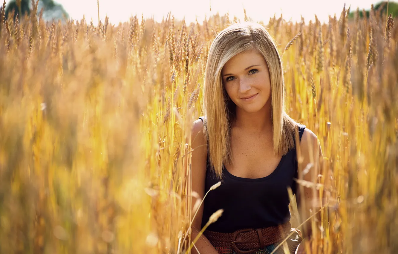 Photo wallpaper summer, girl, light, Sarah