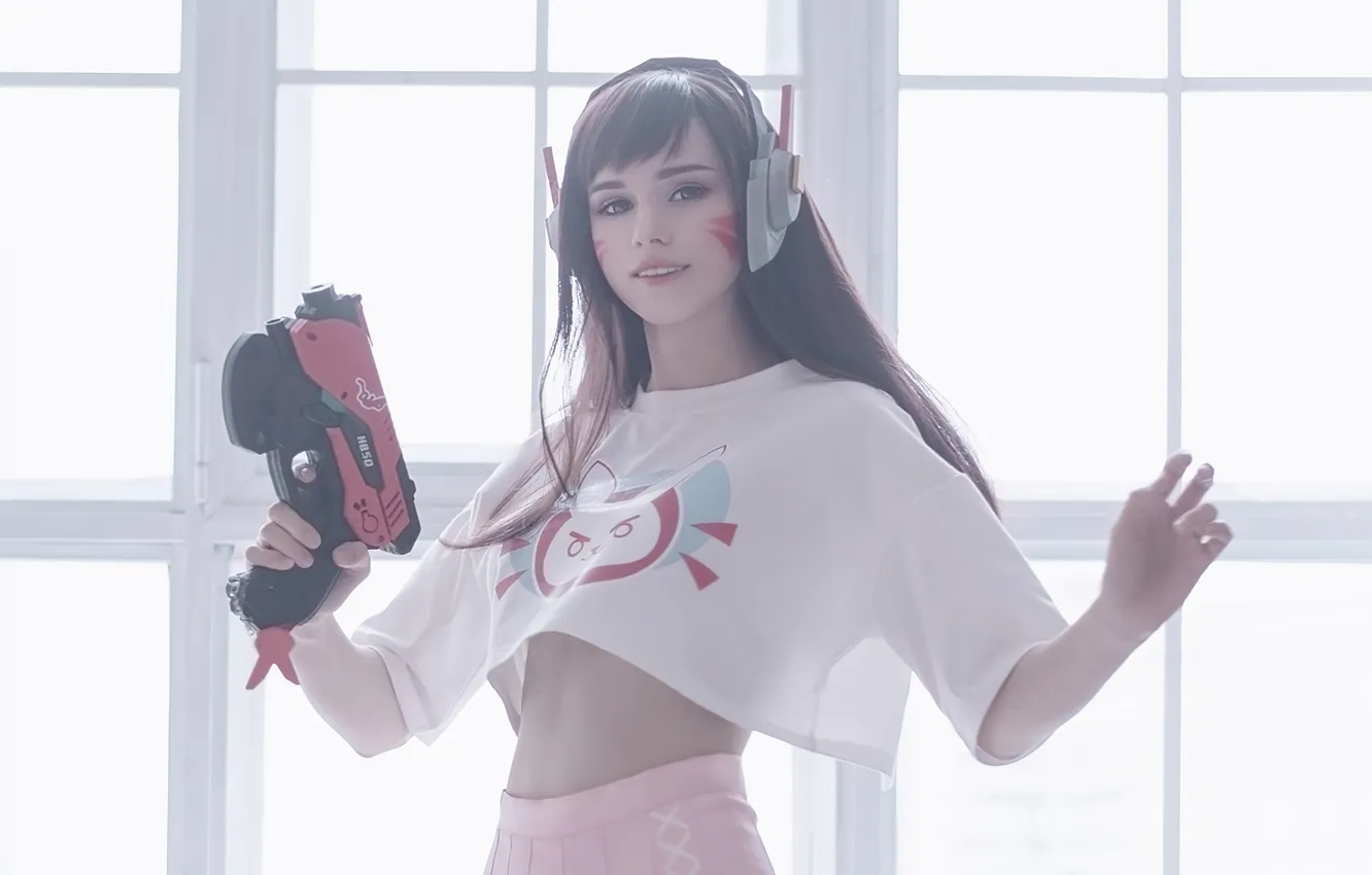 Photo wallpaper cosplay, Overwatch, DVA, sama shirogane