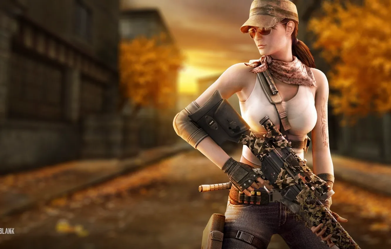 Photo wallpaper red, gun, game, Viper, long hair, hat, woman, Snake