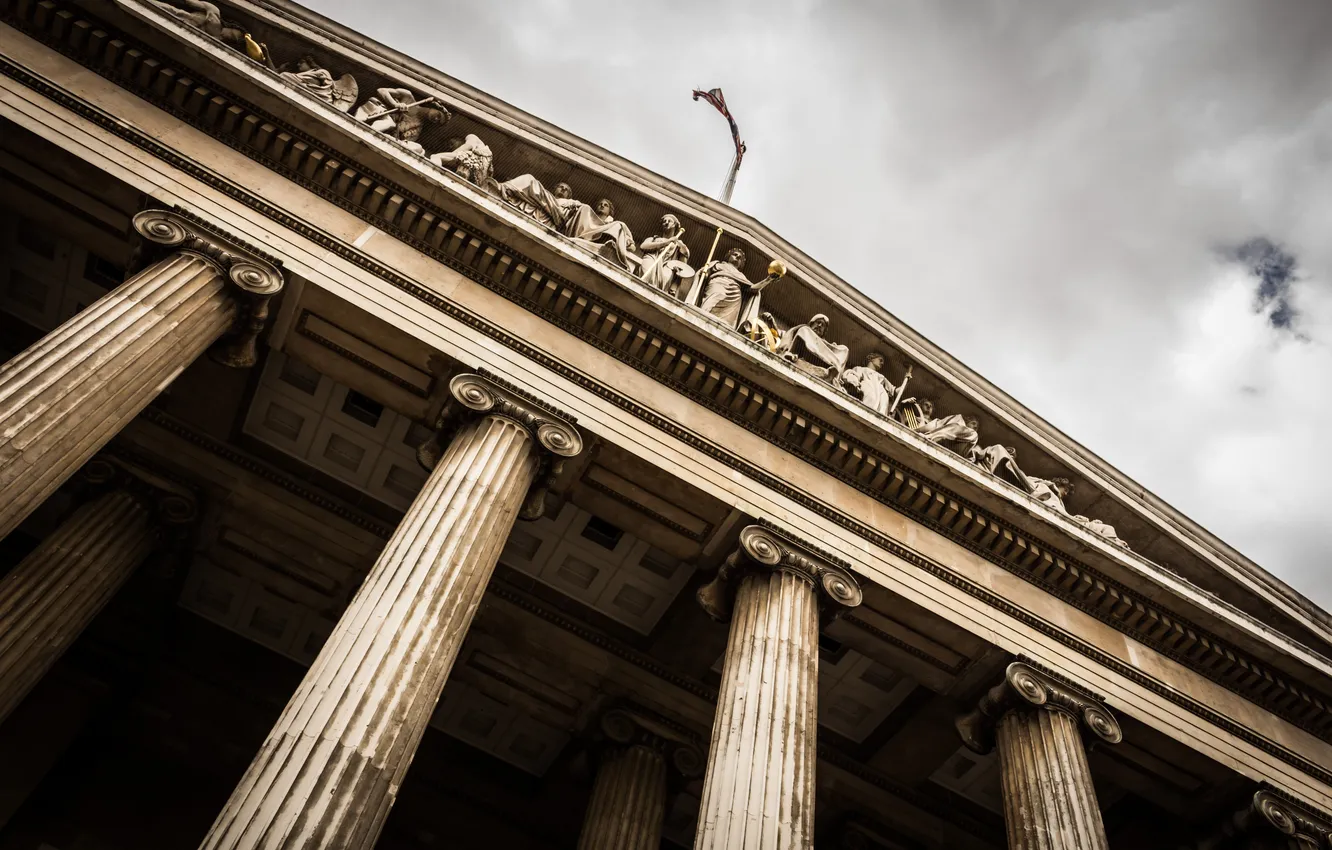 Photo wallpaper posts, columns, architecture, An ancient Roman structure