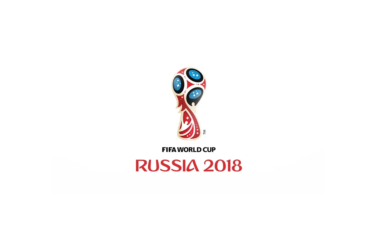 Photo wallpaper World Cup 2018, FIFA 2018, logo world Cup 2018