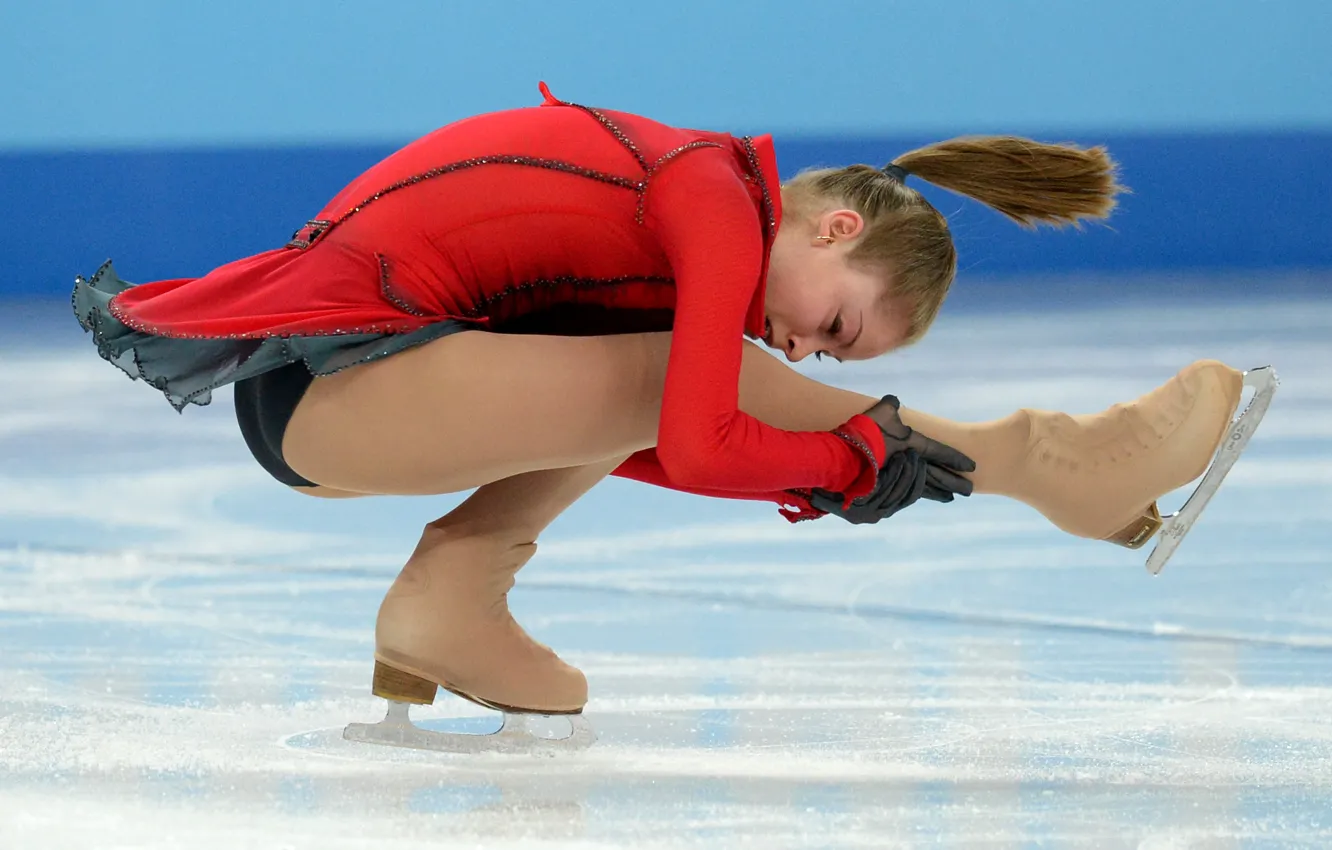 Photo wallpaper girl, Skating, Julia, Lipnitskaia, nice, figure