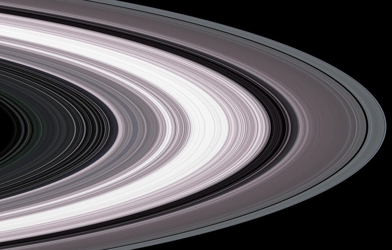 Photo wallpaper Saturn, Cassini, the rings of Saturn