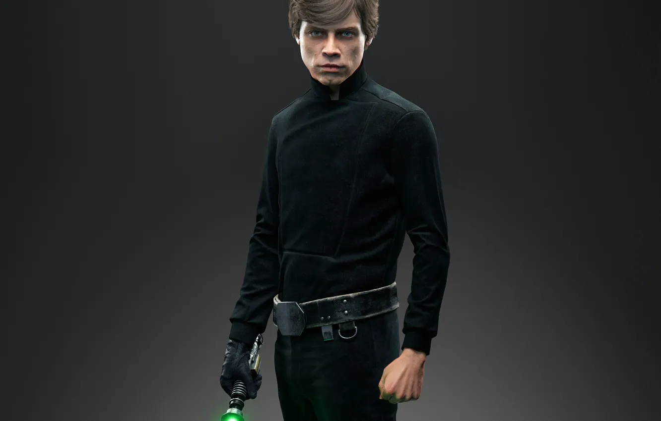 Photo wallpaper look, costume, belt, Jedi, laser sword, Luke Skywalker, Star Wars: Battlefront